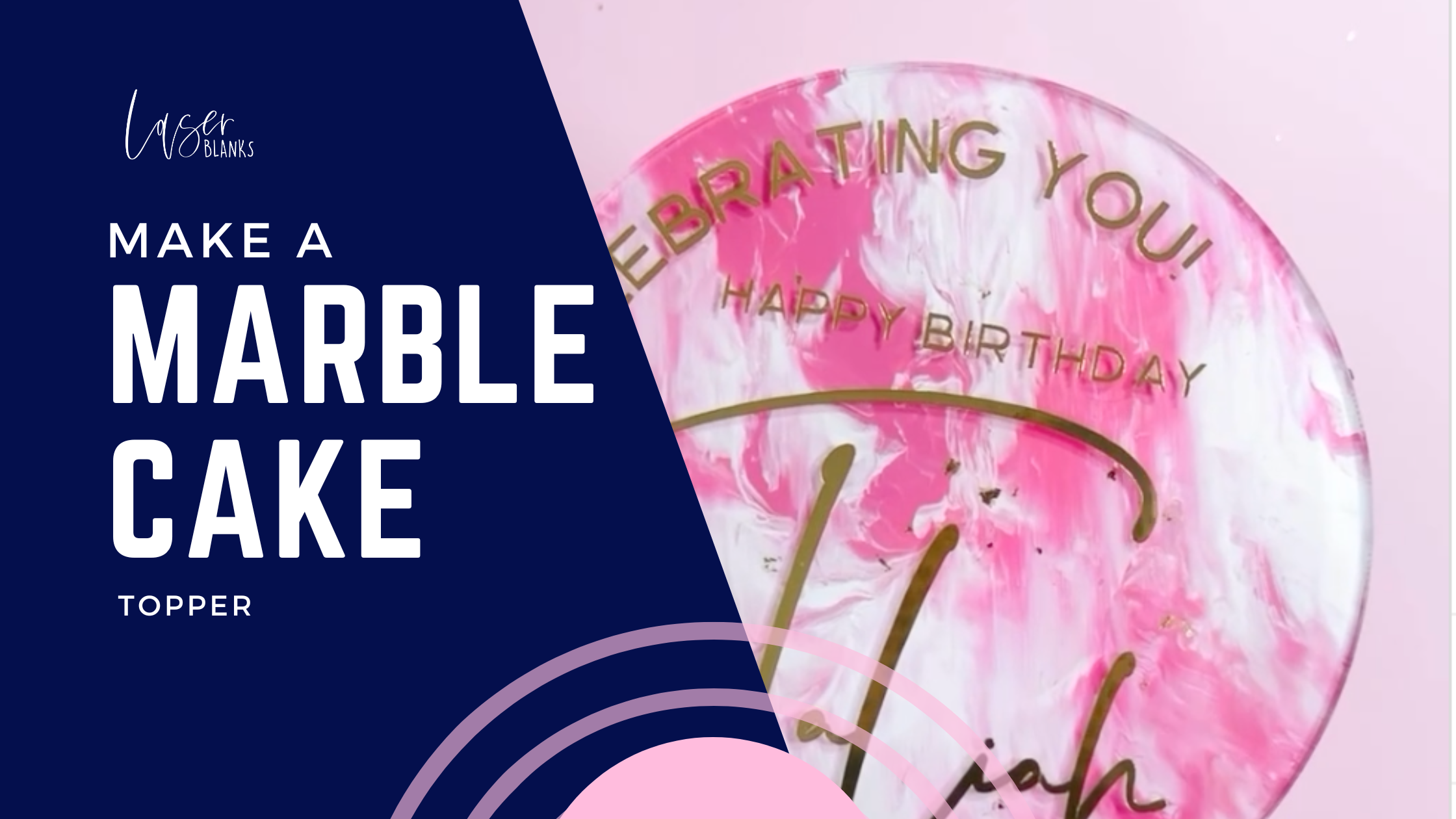 A DIY guide on how to create a marble cake topper