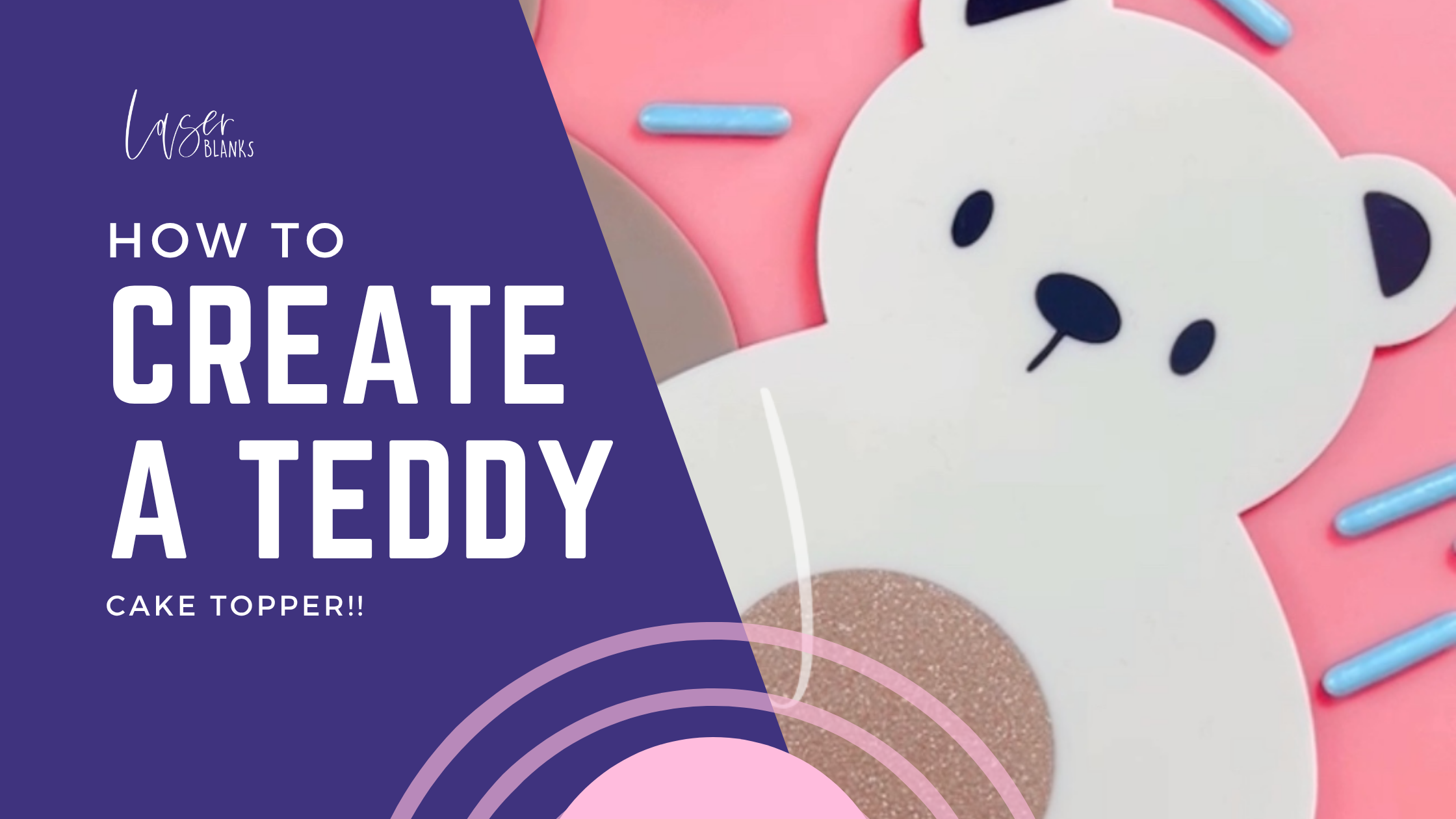 How to Decorate Our Teddy Cake Topper – Free SVG Included!