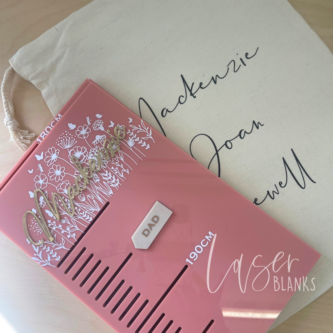 DIY Acrylic Height Chart: Create a Personalised Growth Tracker