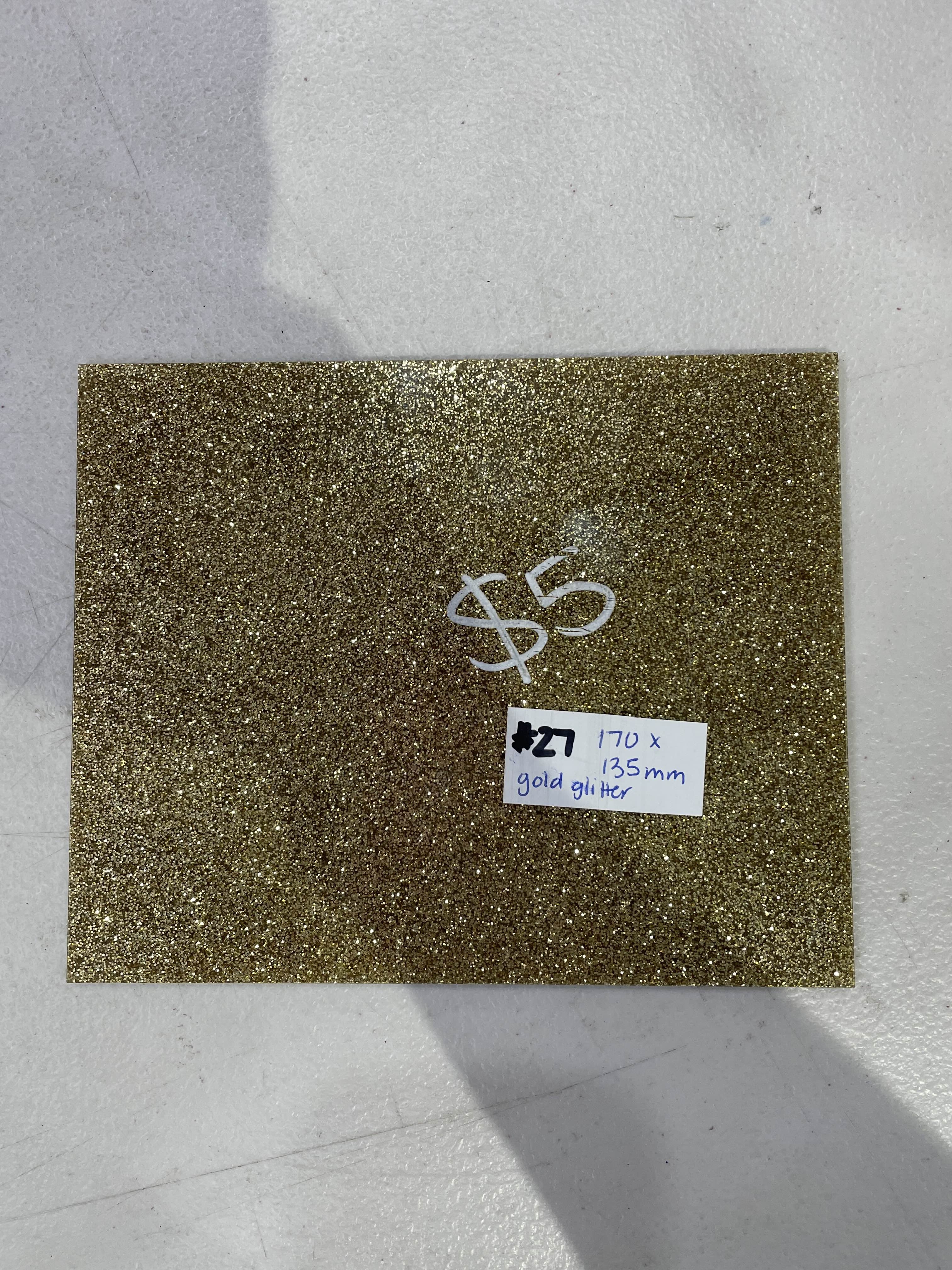 #27 - Glittery Gold 170mm x 135mm