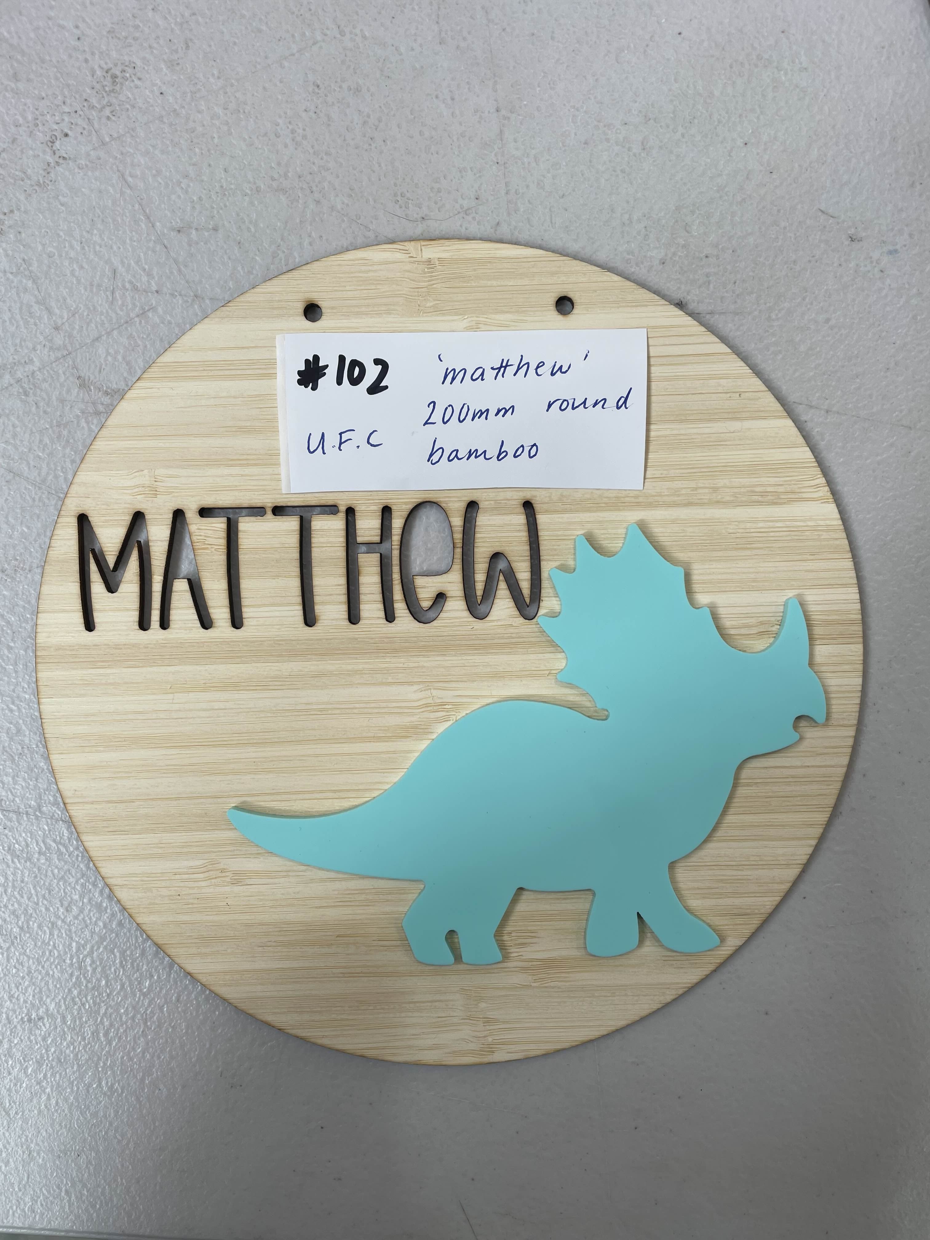 #102 - Matthew | 200mm Round Bamboo | Used for Content (Copy)