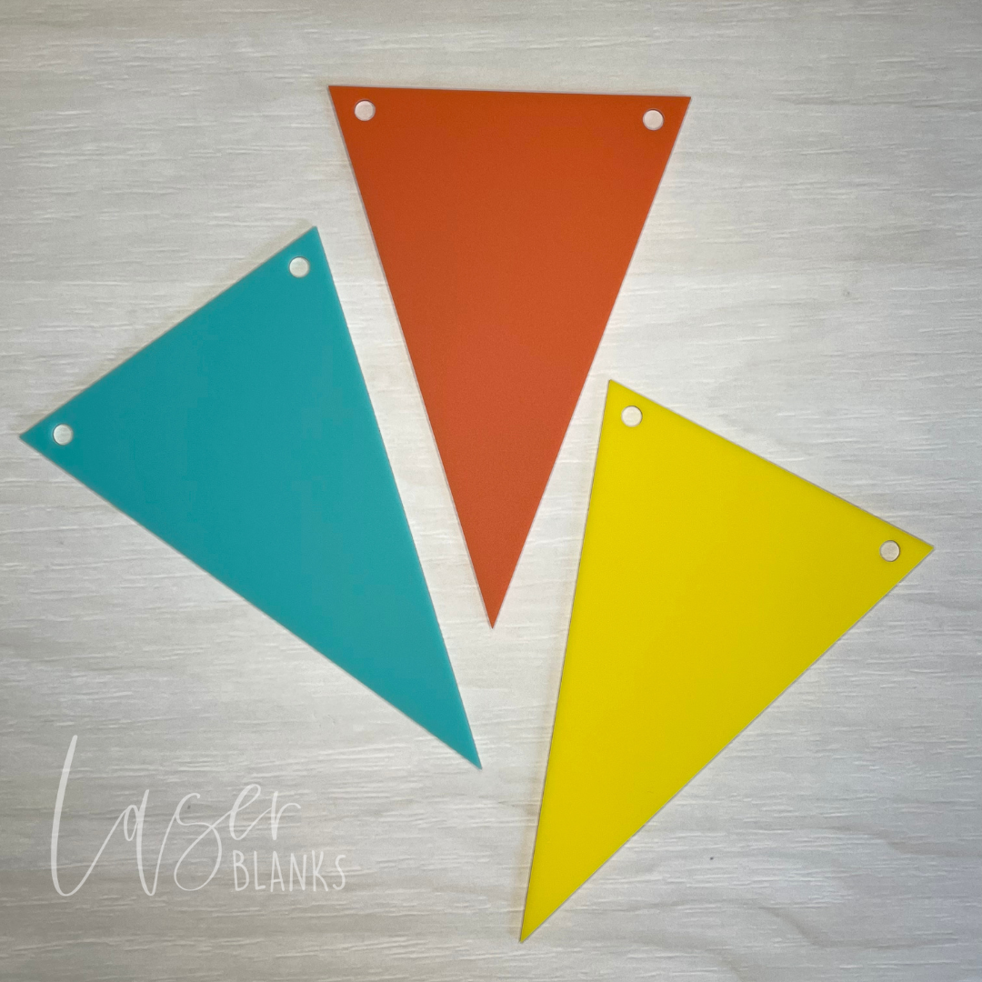 Triangle Bunting Craft Blank | 2mm & 3mm