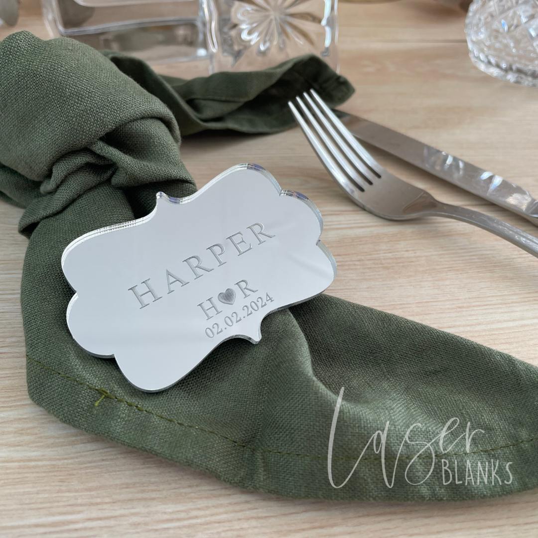 Engraved Elegant Place Cards