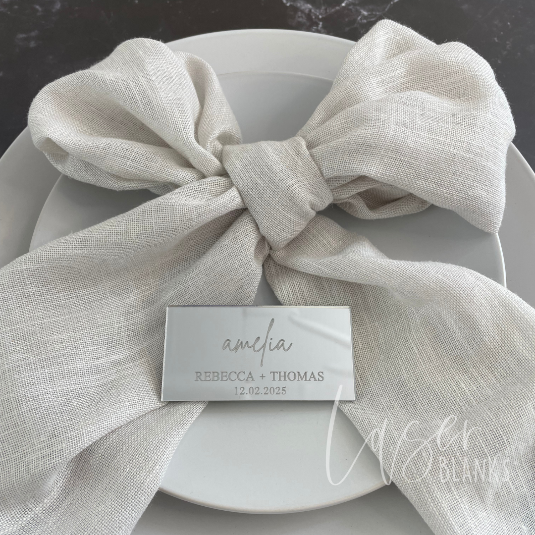 Engraved Rectangle Place Cards