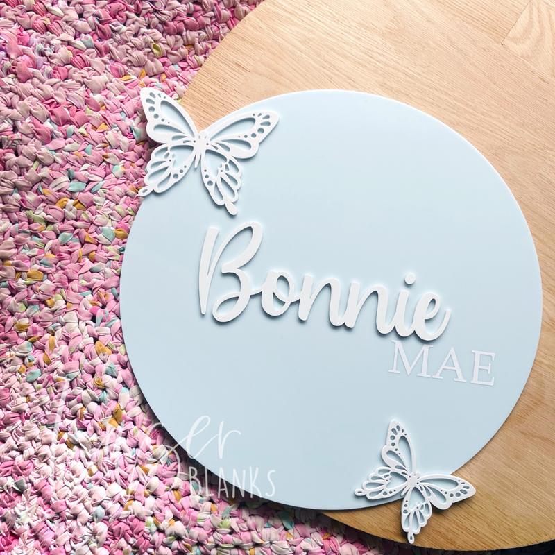 Butterfly Plaque | Layered Plaque | 150MM-600MM