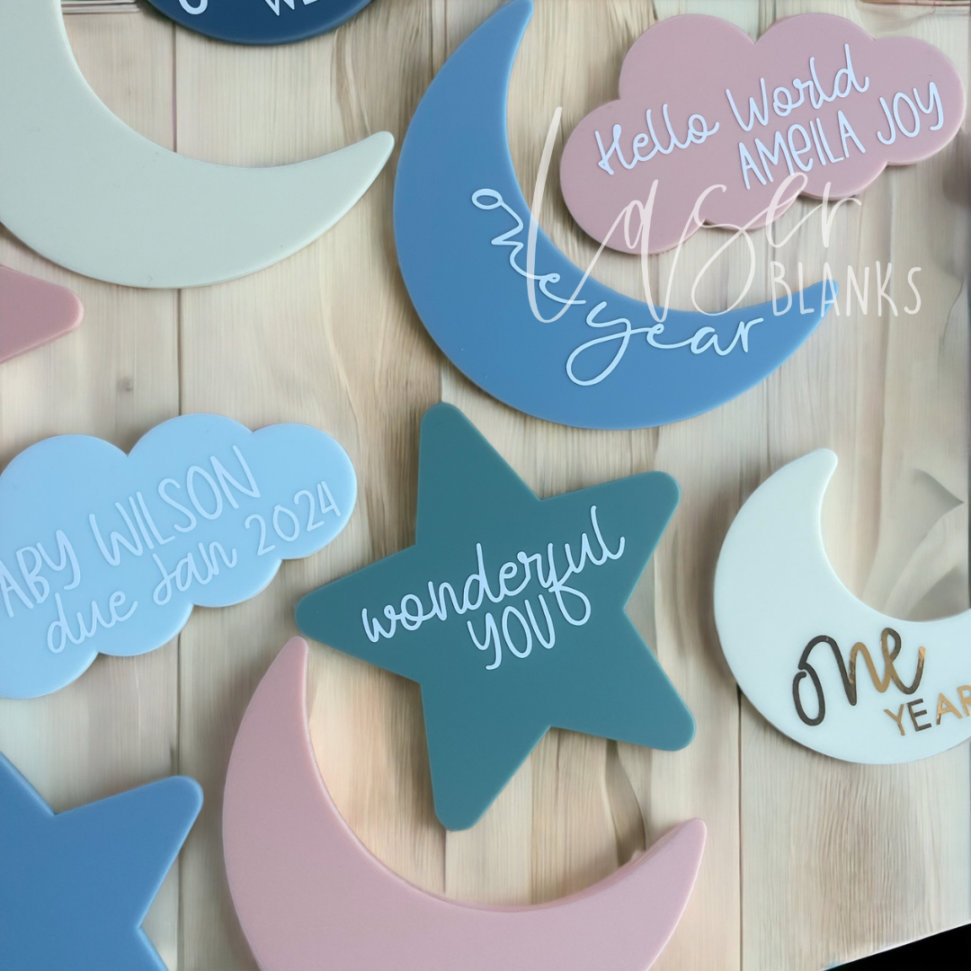Announcement Star| Acrylic Blank | Acrylic Shape