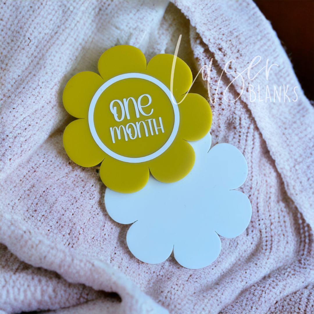 Announcement Daisy | Acrylic Blank | Acrylic Shape