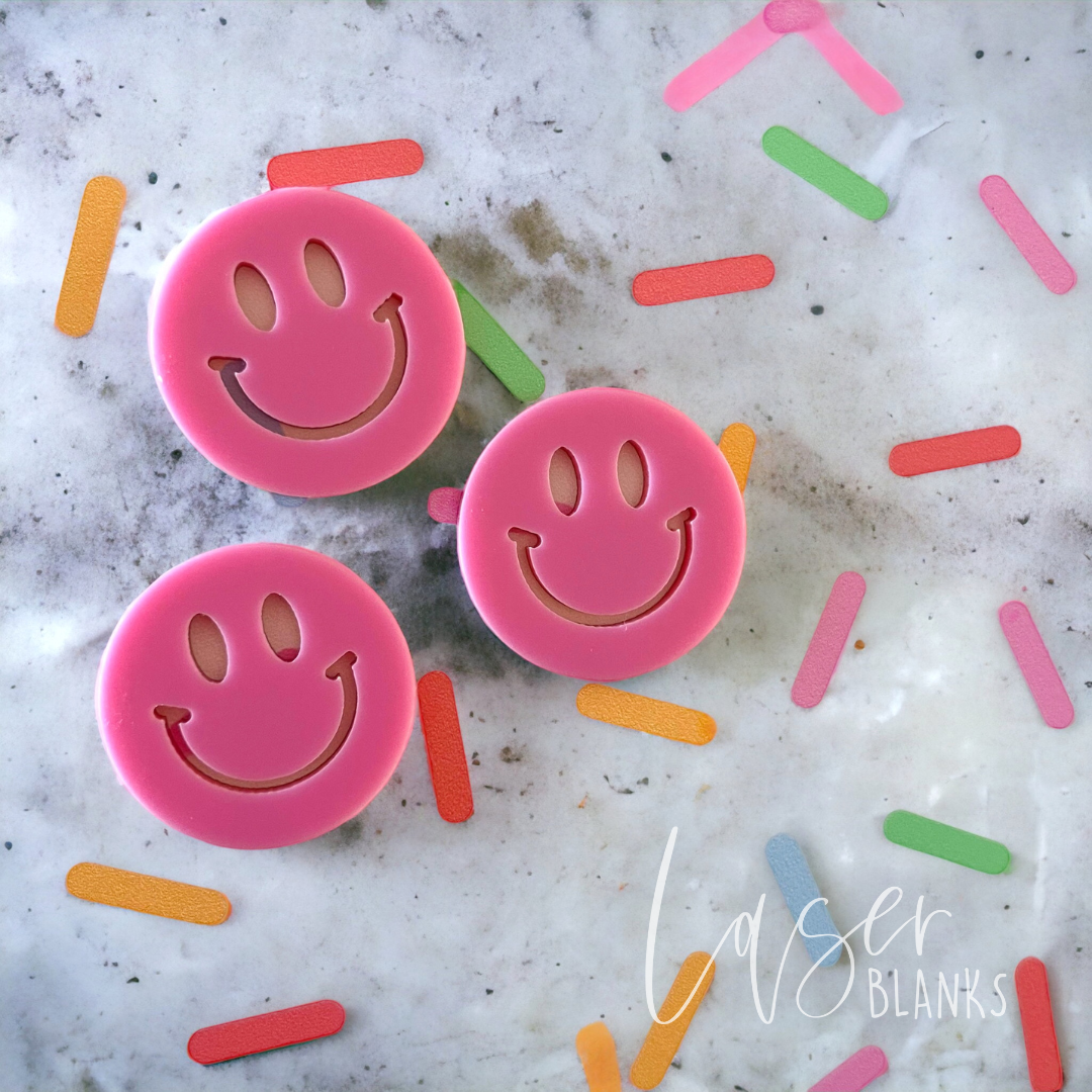 Laser cut acrylic smiley tokens for motivation systems