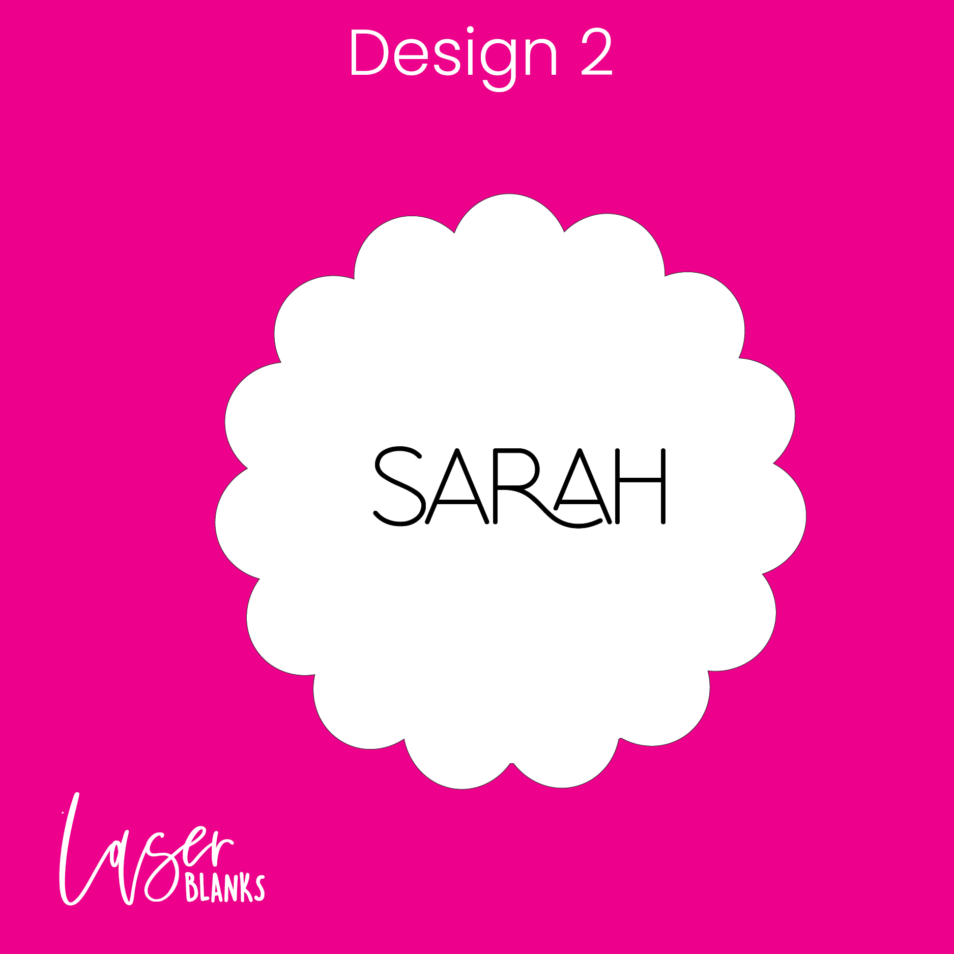 Romantic Round Acrylic Name Tag – Mirror Rose Gold