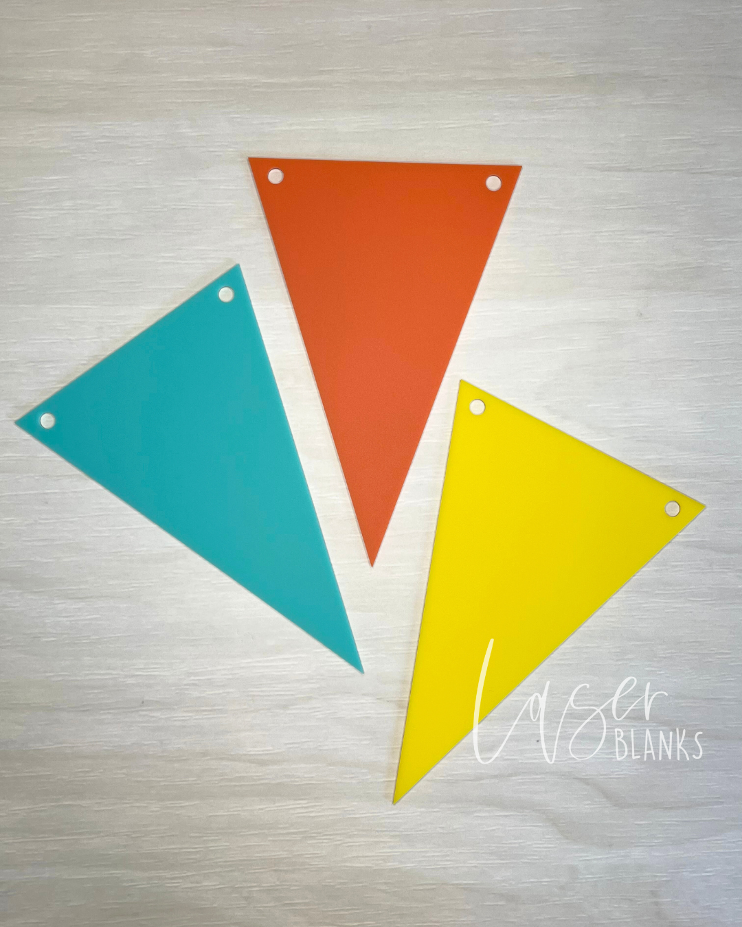 Triangle Bunting Craft Blank | 2mm & 3mm