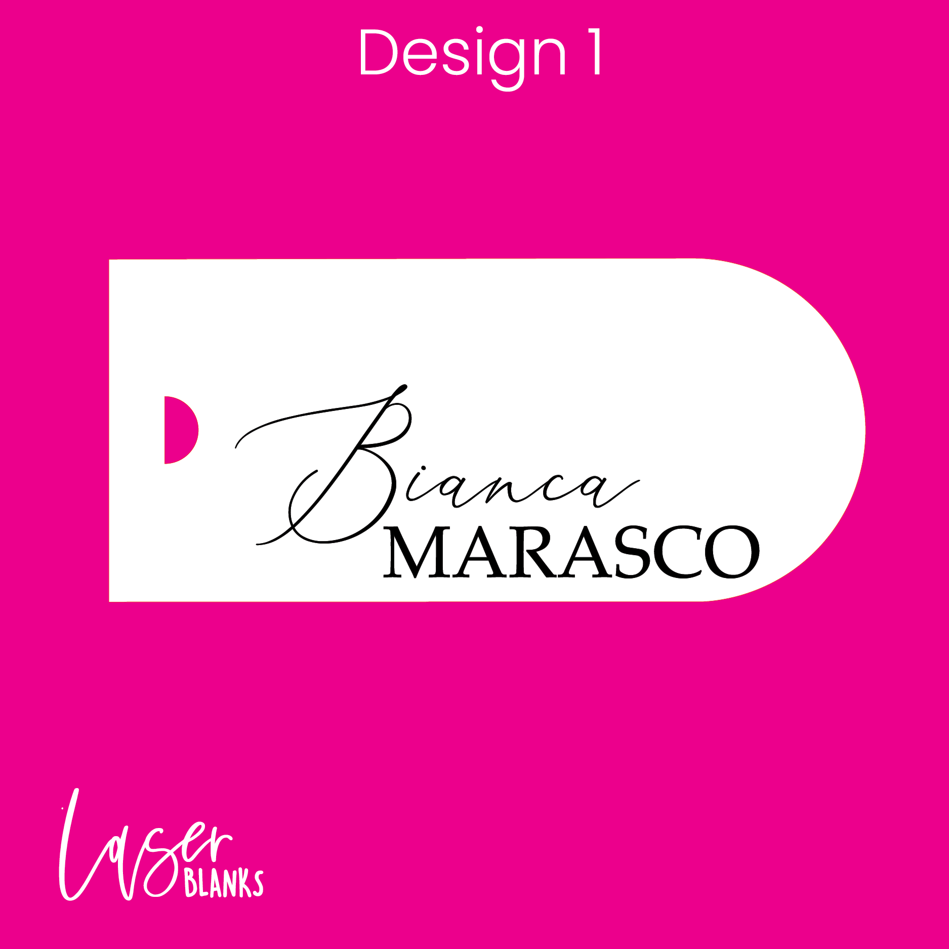 Engraved Arch Tag Place Card in Mirror Gold with Ribbon Slot