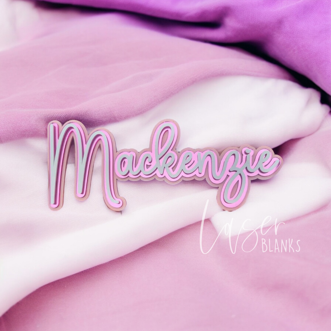 custom name plaque designed for nursery, events or signage walls