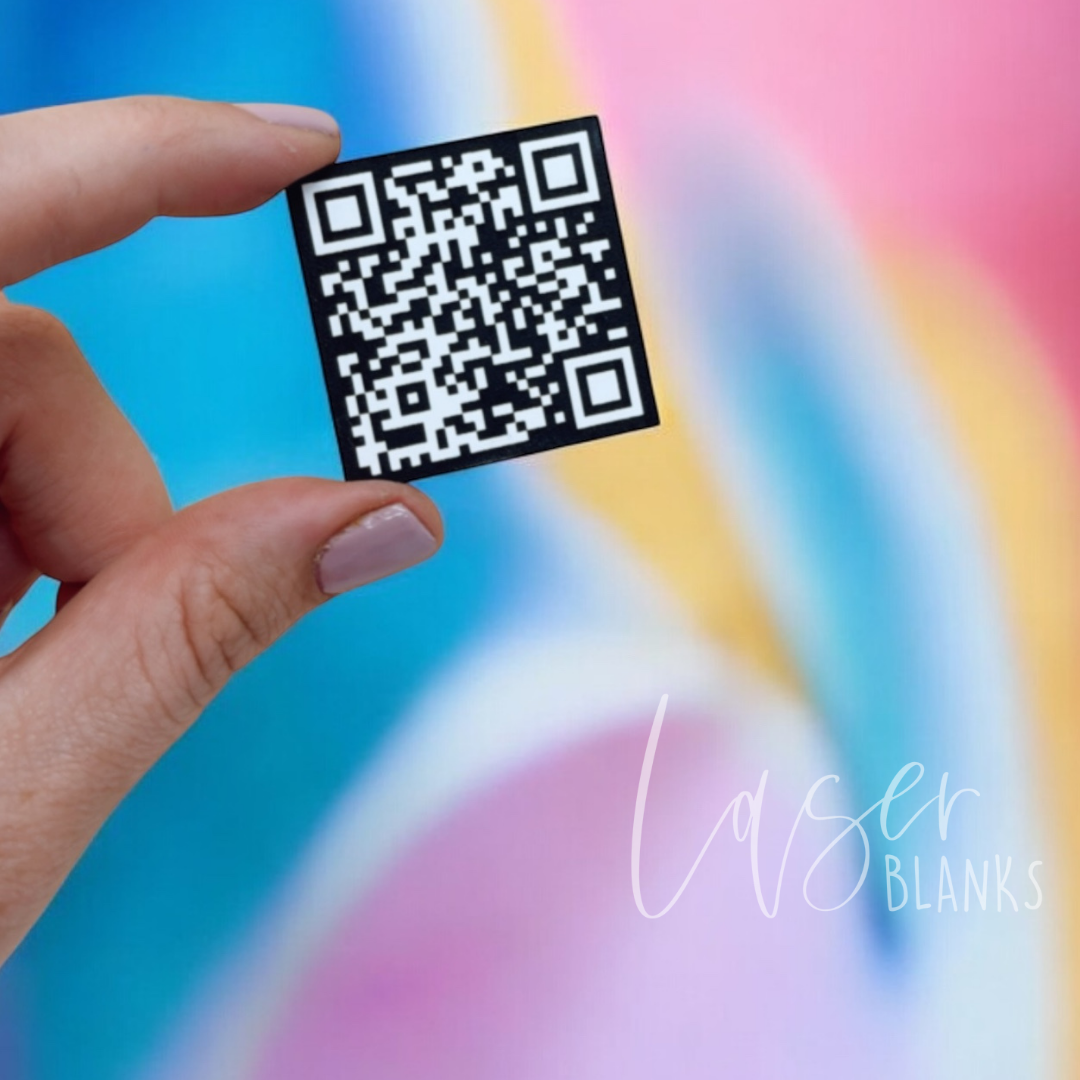 QR Code | Engraved Tile | Business Signage | 3 Sizes