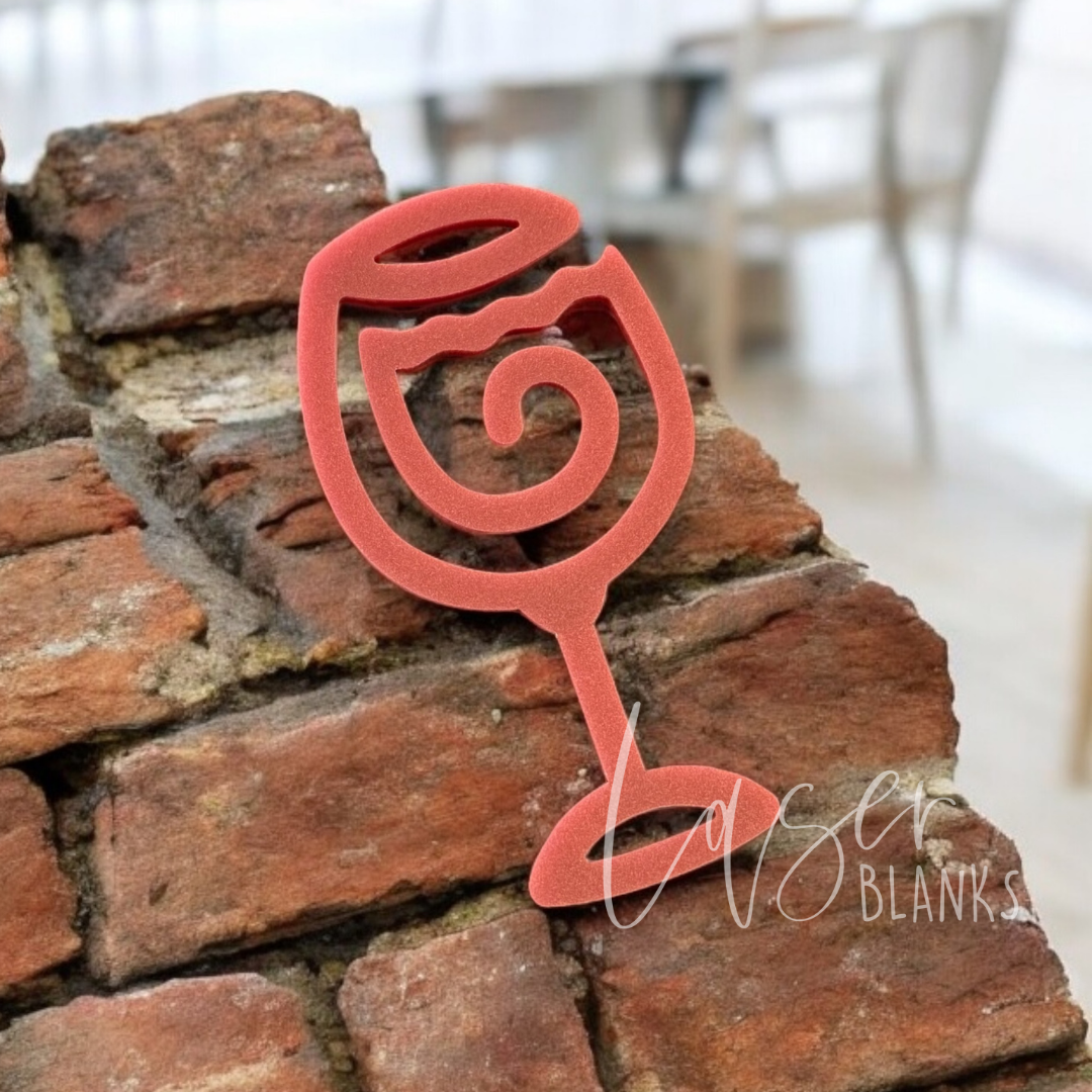 Wine Glass Shape | Jumbo Paper Clip Bookmark