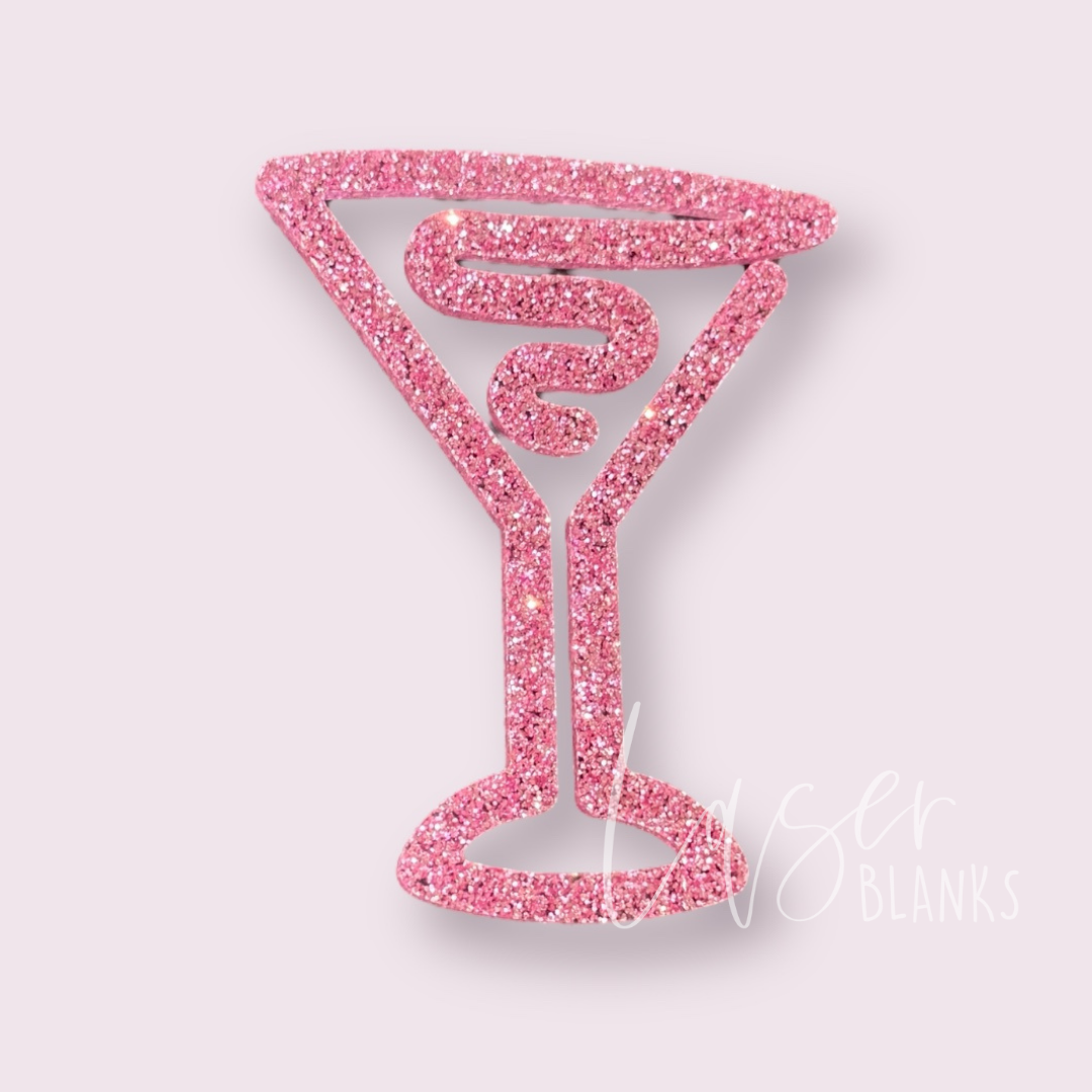 Martini Glass Shape | Jumbo Paper Clip Bookmark