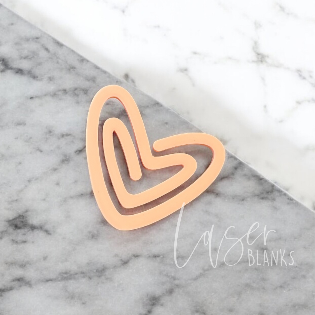 Heart Shape | Jumbo Paper Clip Bookmark