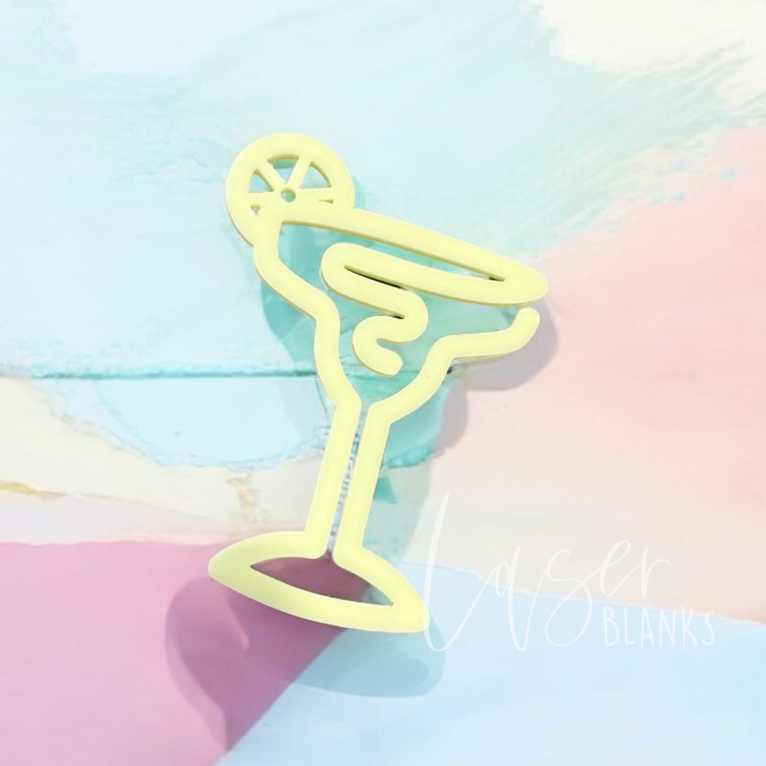 Cocktail Glass Shape | Jumbo Paper Clip Bookmark