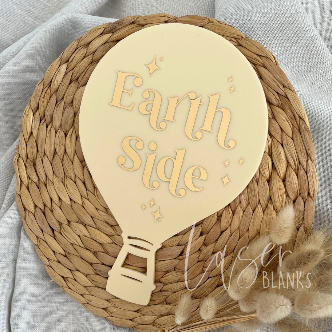 Announcement Hot Air Balloon | Acrylic Blank