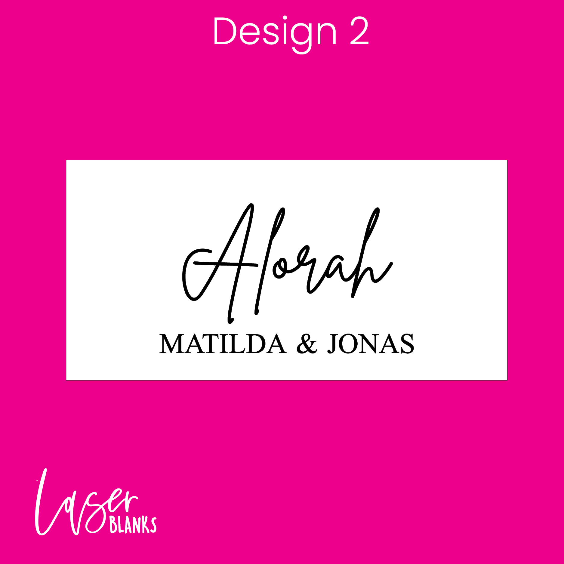 Engraved Rectangle Place Cards