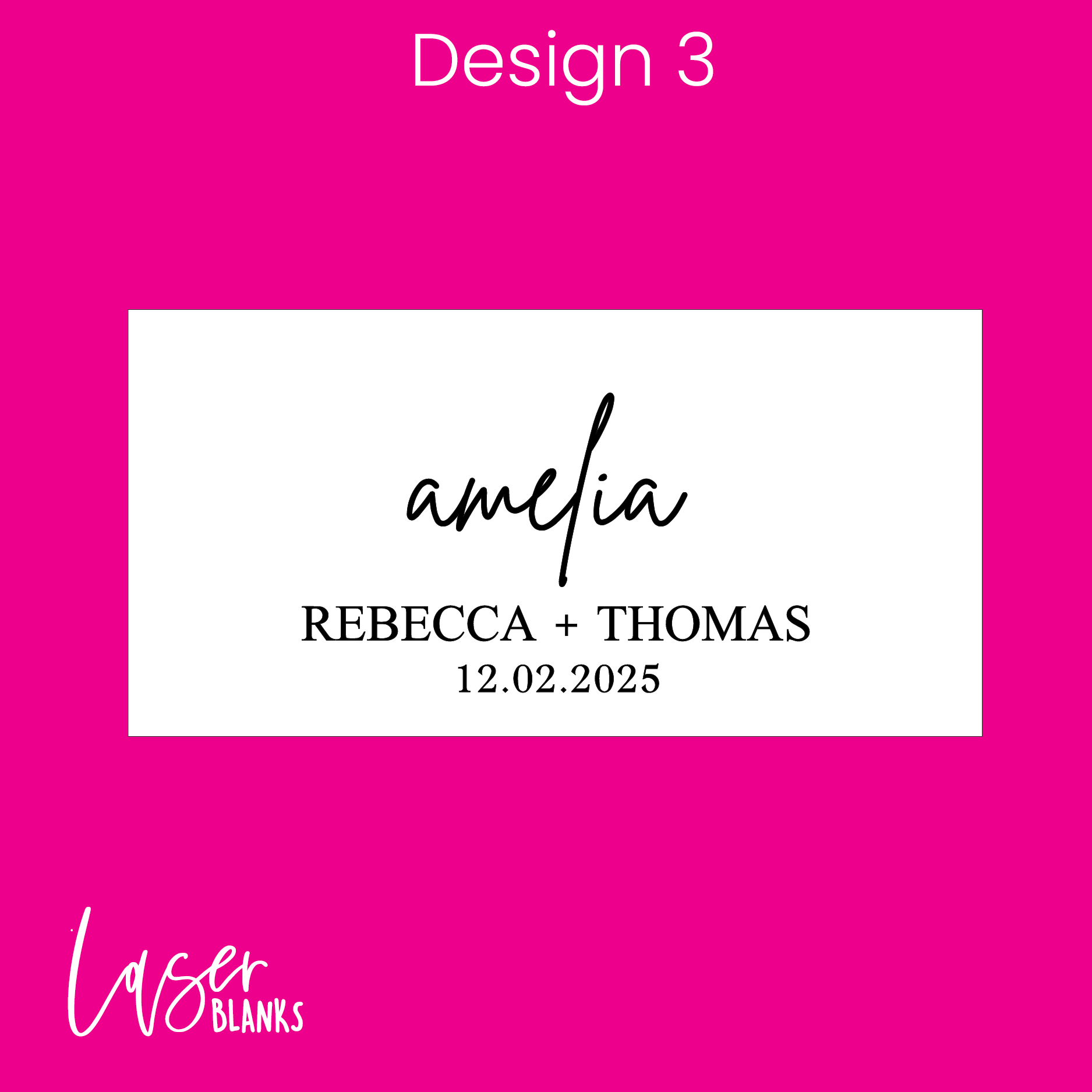 Engraved Rectangle Place Cards