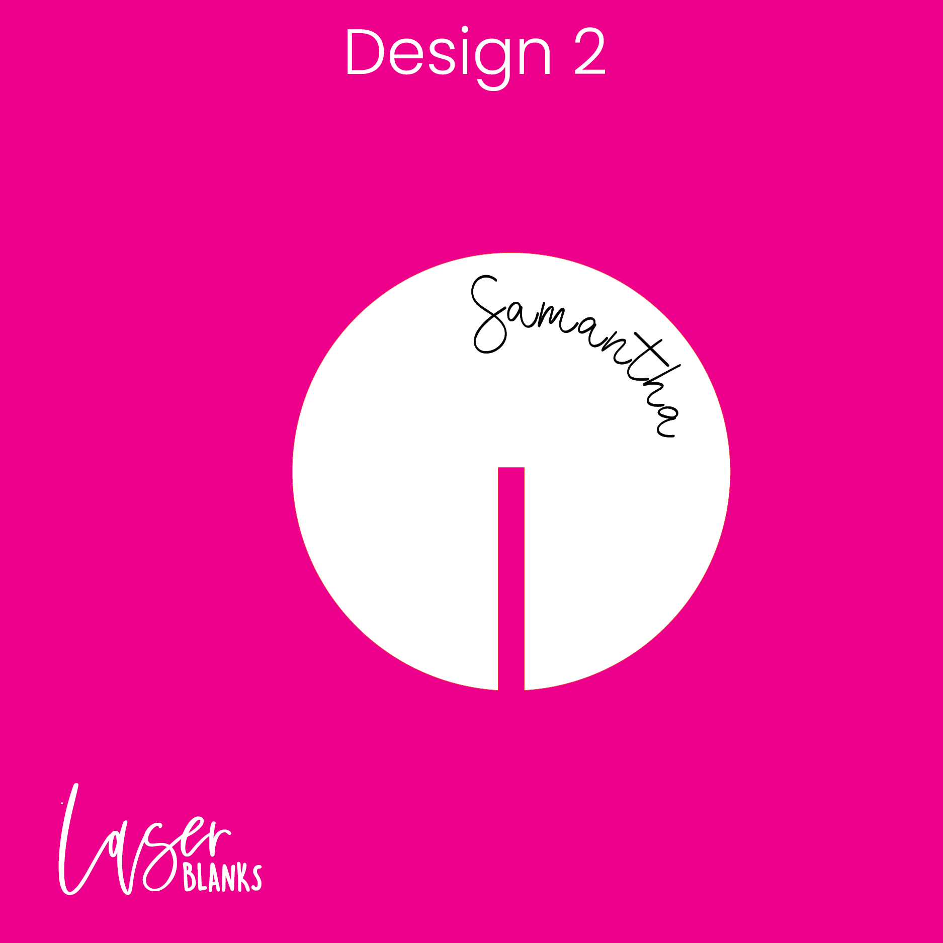 Engraved Round Drink Topper – Acrylic