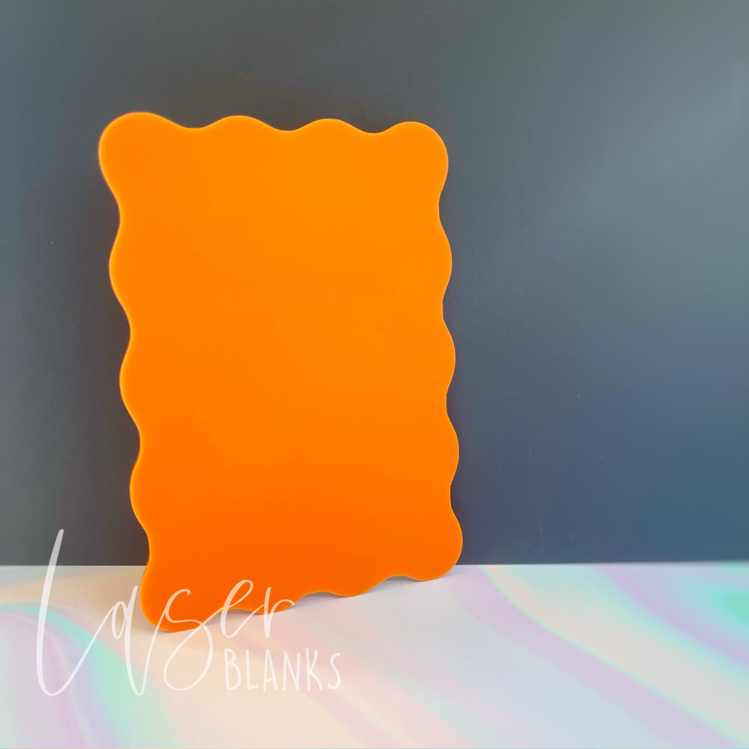 A3 Wavy Acrylic Blank Rectangle | 3mm