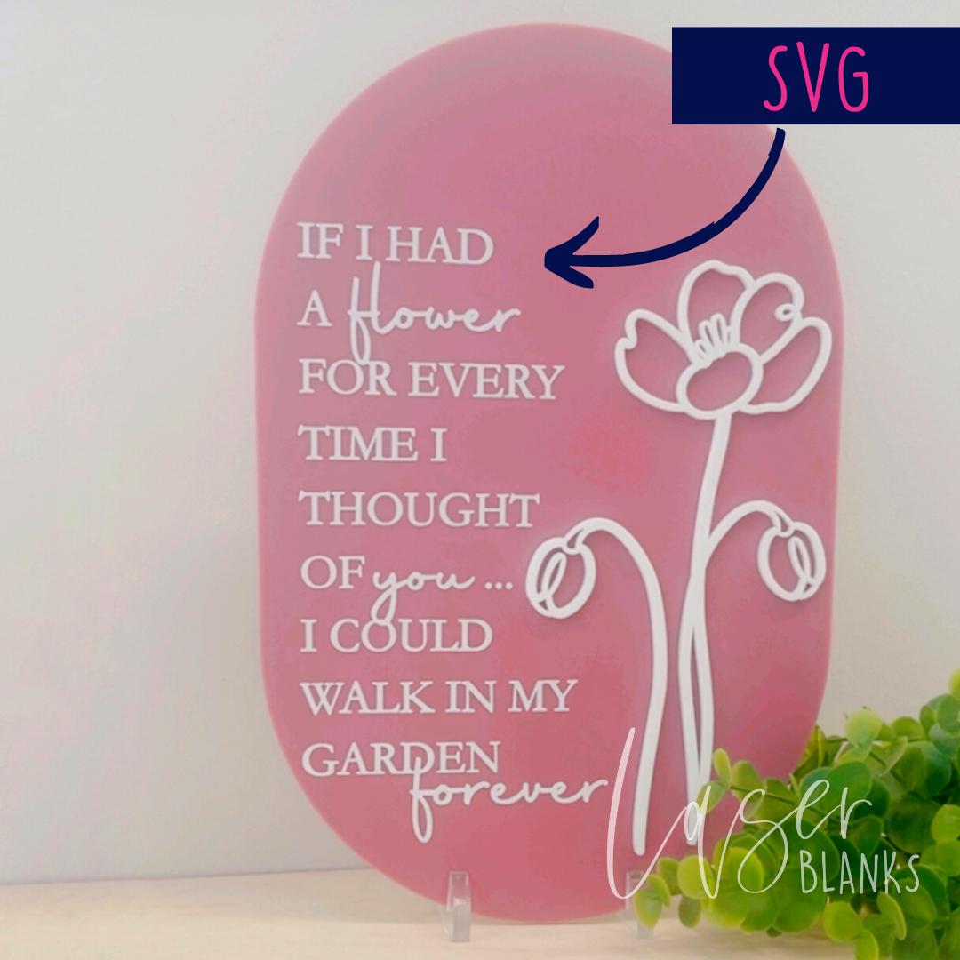 If I Had a Flower | Typography | SVG