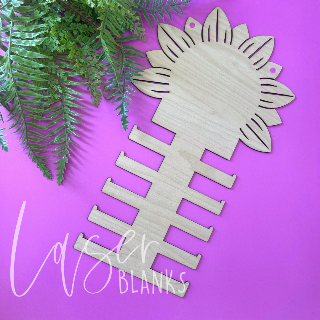 Sunflower Hanging Bow Holder | Headband Display
