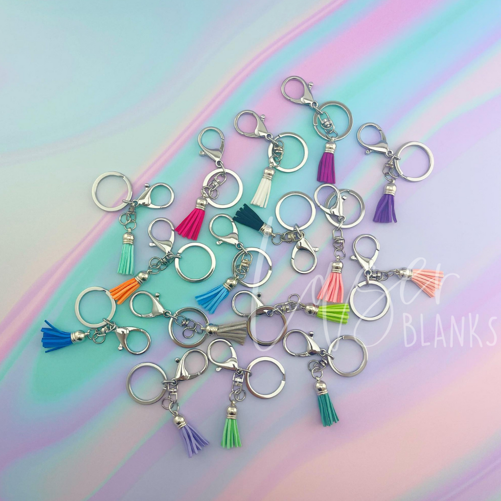 Keychain blanks 2025 with tassel