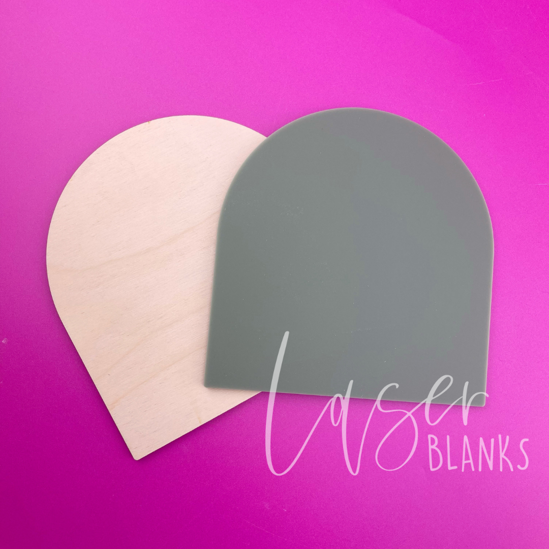 Arched Announcement | 150mm | Acrylic Blank