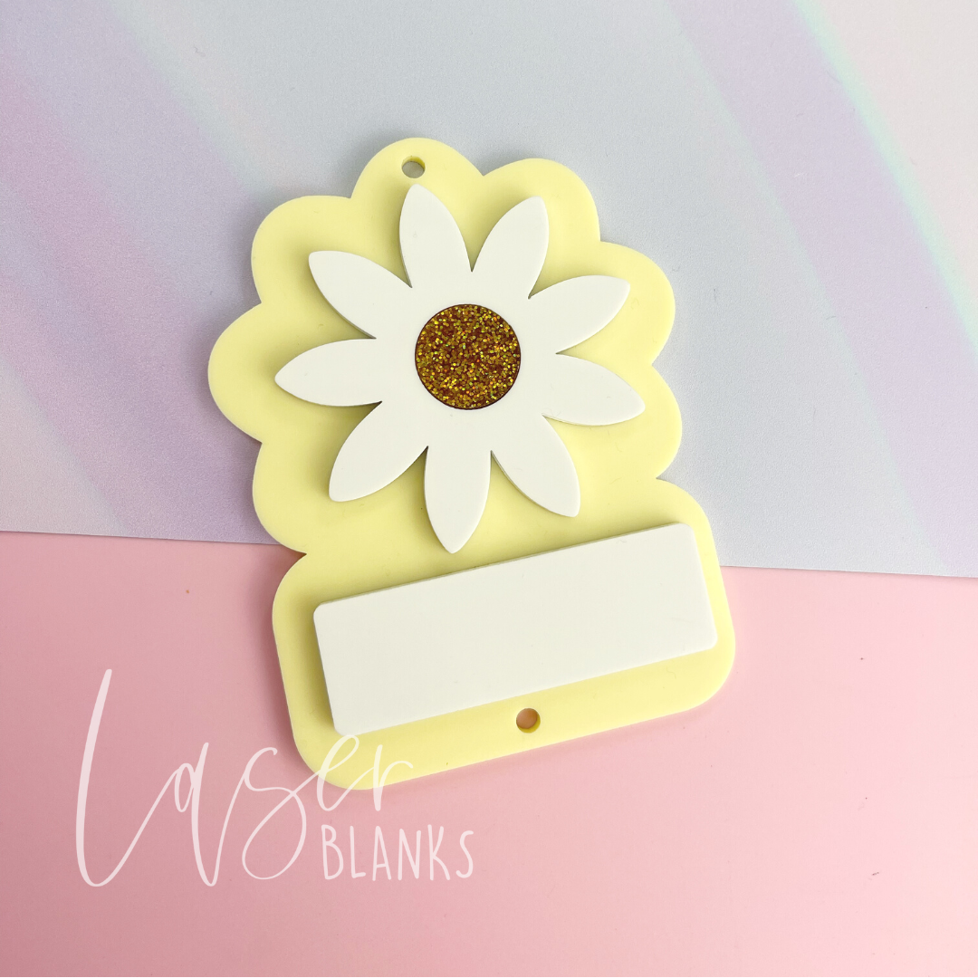Daisy Lanyard Blank | Teacher Lanyard Blank