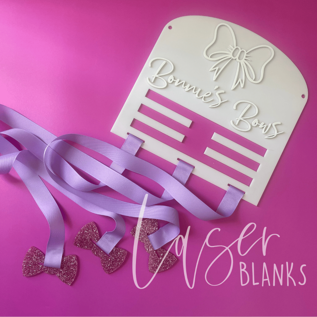 Large Arched Bow Holder | Acrylic Blank