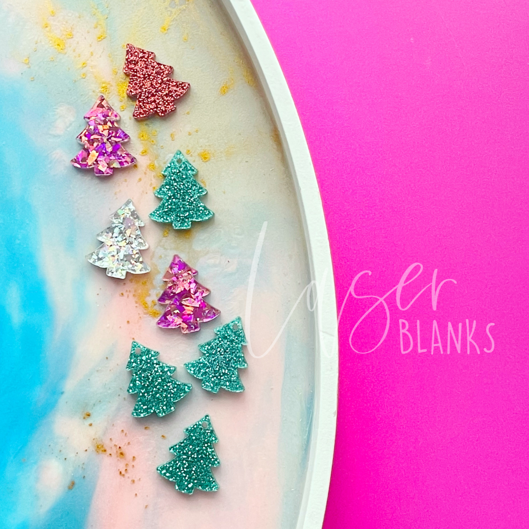 Tree Small Shape | Earring Blank | 10 Pack