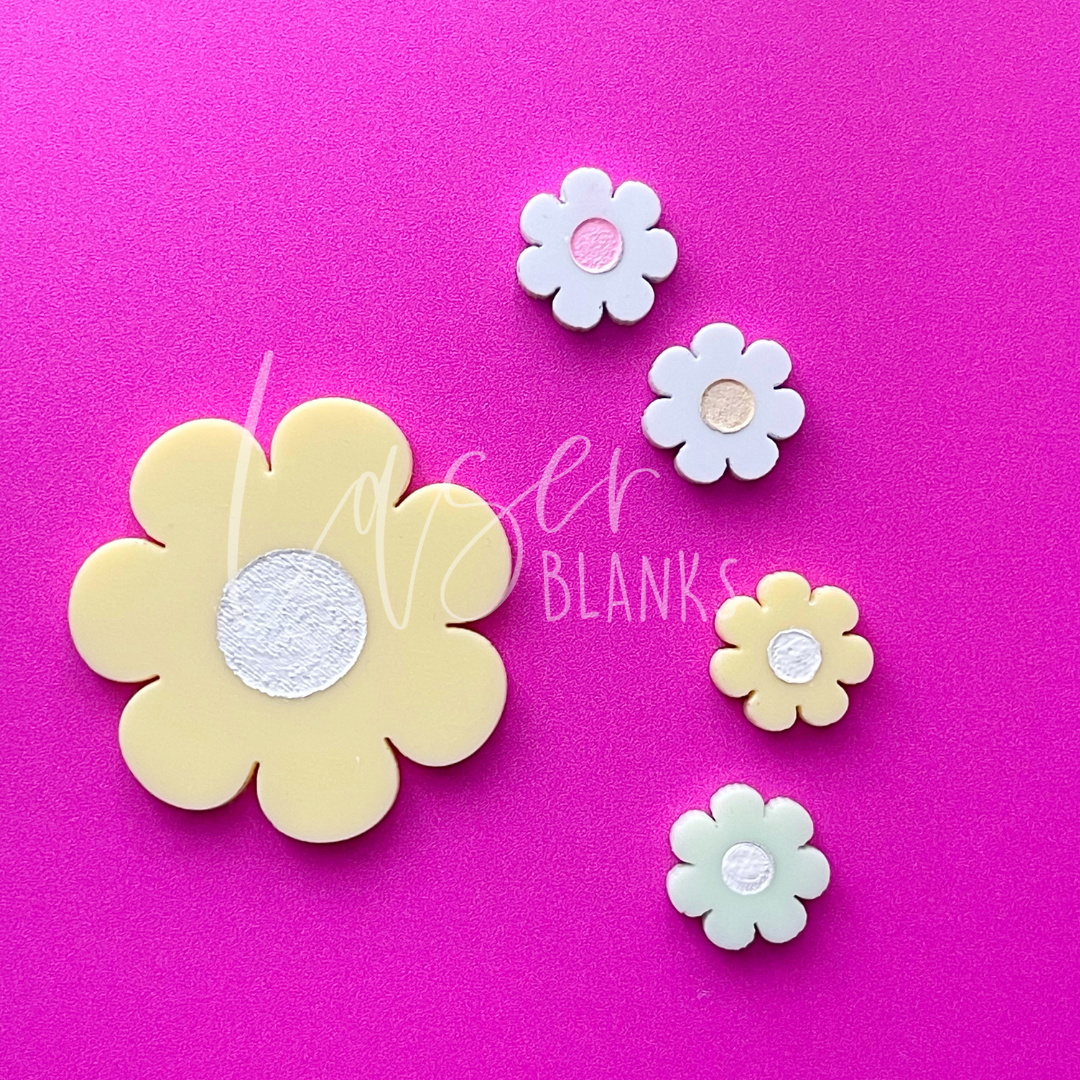 Daisy Shape | Magnet Blank | Paint Fill