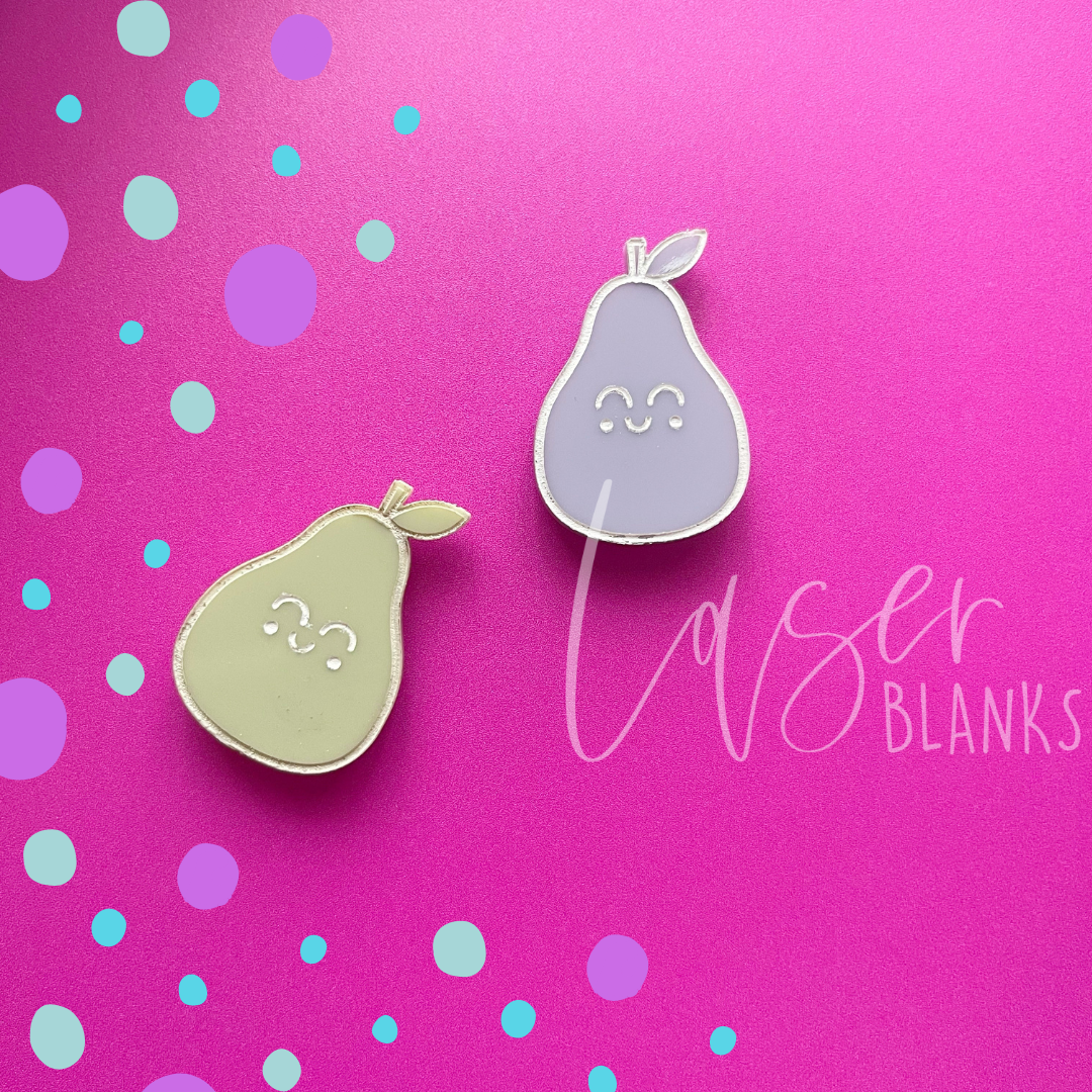 Baby Pear Shape | Magnet Blank | Paint Fill