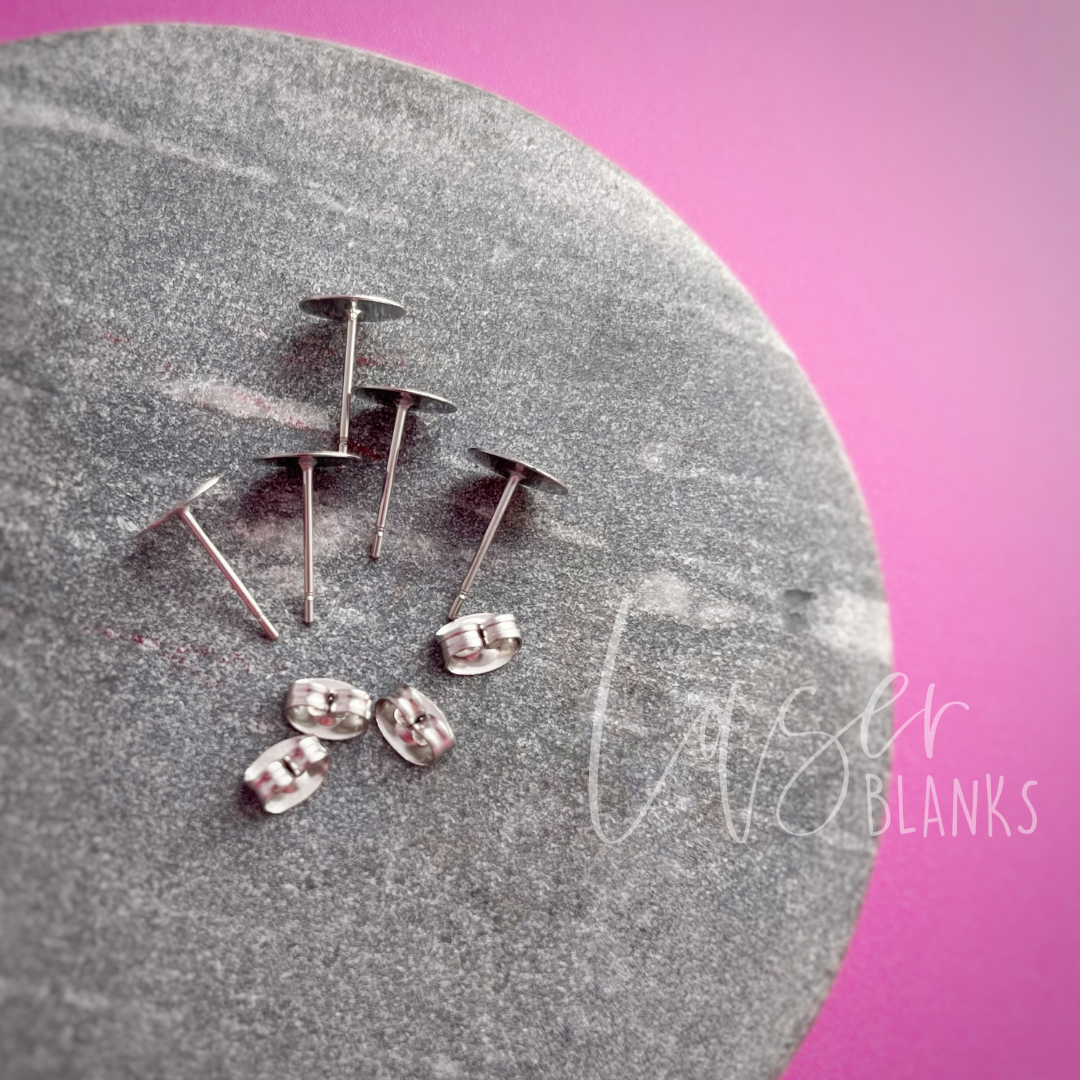 Earring Findings | Surgical Stainless Steel | 50 Pairs