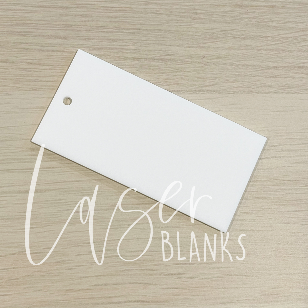 Large Rectangle Tag | Single Hole