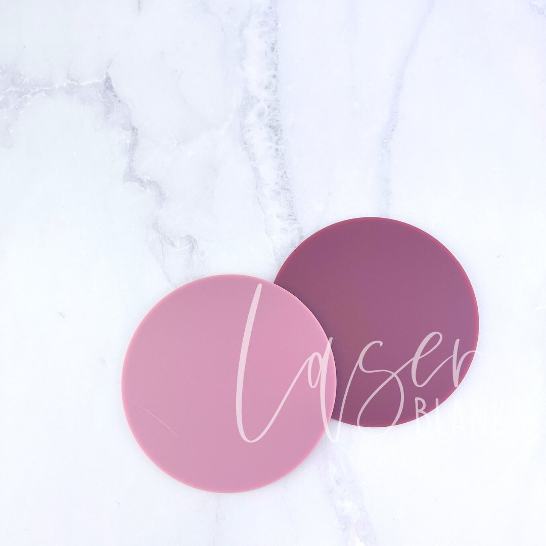 120mm Round Acrylic Blank | 3mm Naturals