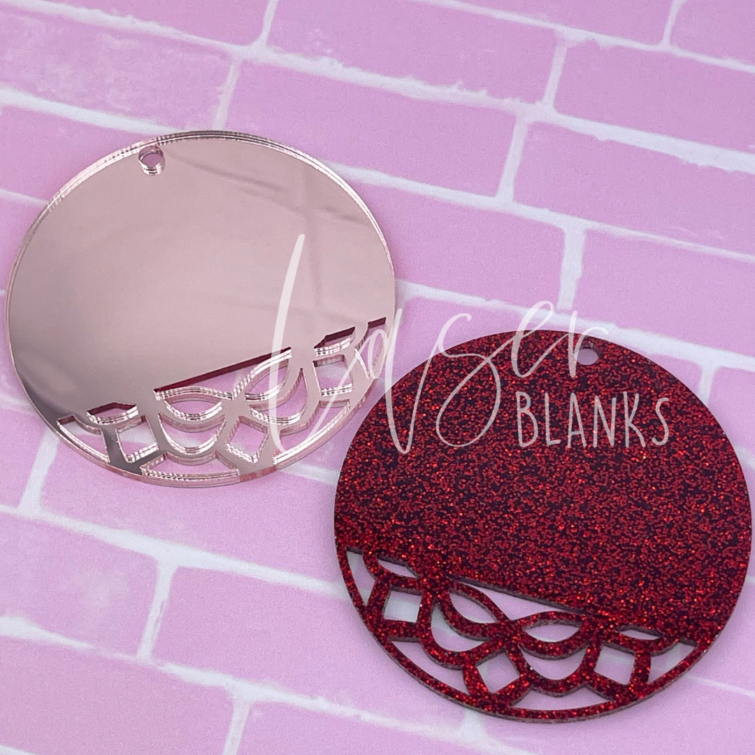 Half Lacey Bauble | Gift Tag