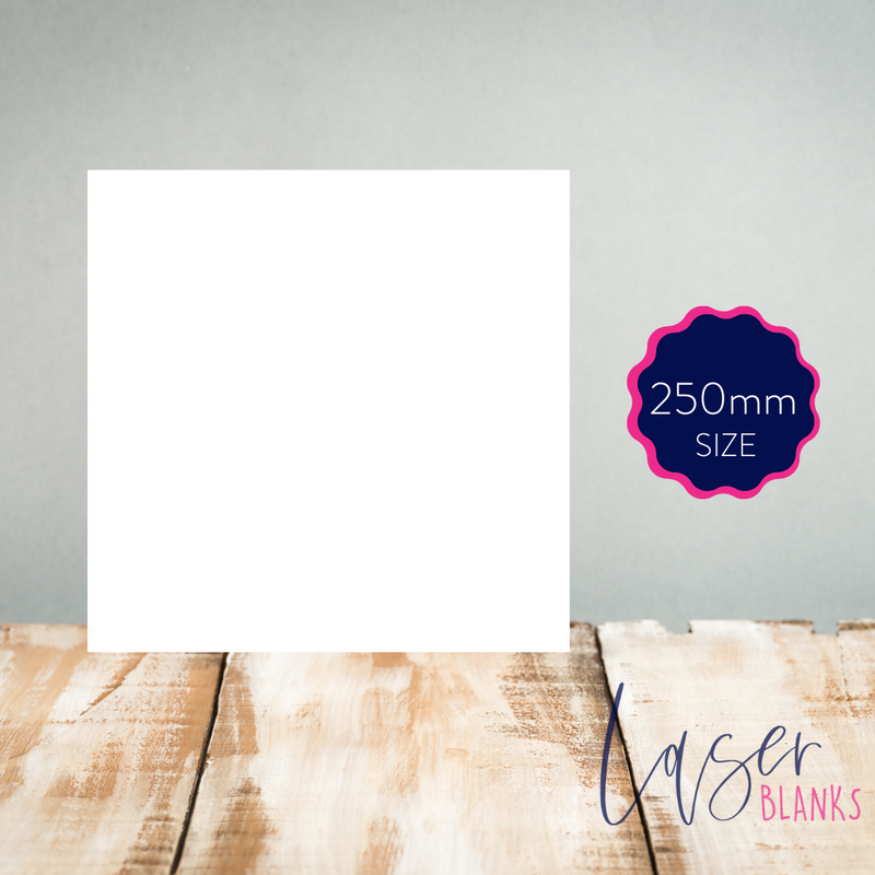250mm Square Acrylic Blank | 2mm