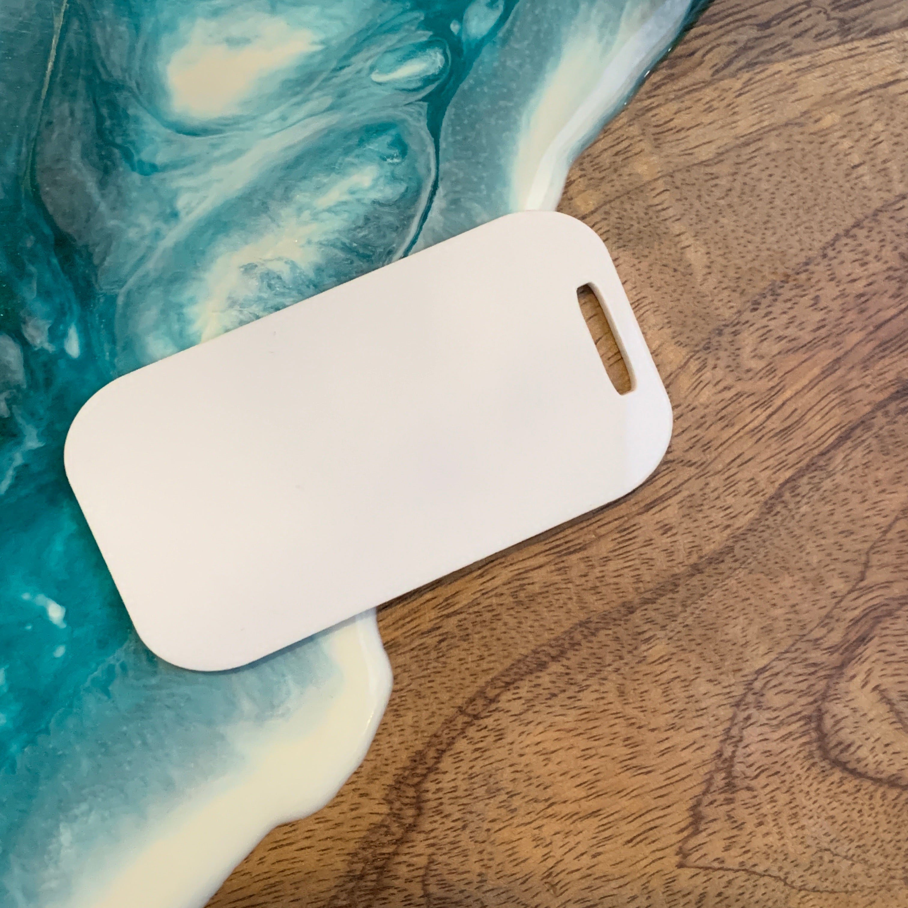 Colour range of acrylic tags with 3mm x 15mm ribbon slit – perfect for organisation or gifting