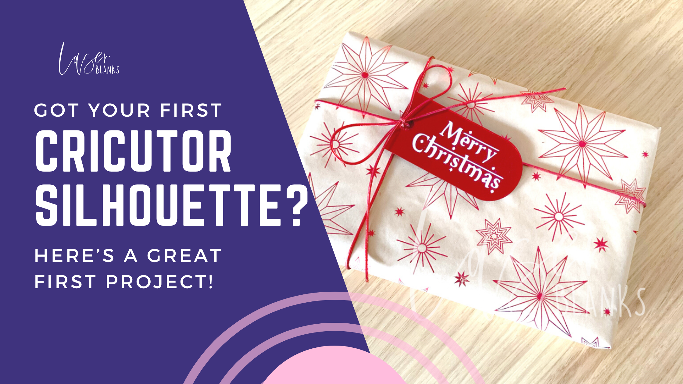 Cricut machine cutting vinyl for gift tag project