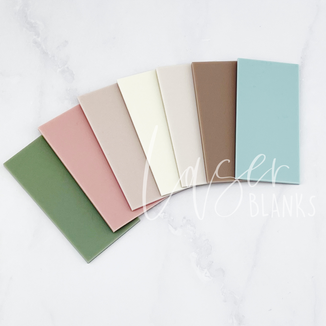 Rectangle acrylic blank ready for vinyl application