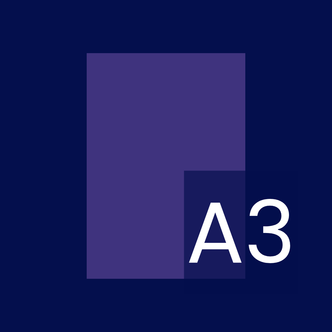 Custom cut A3 acrylic sign for business use