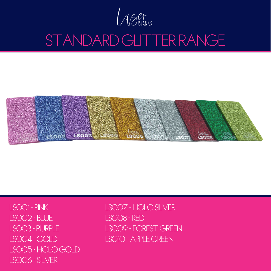 Tic-Tac-Toe Pieces | 5 Pieces | Glitter