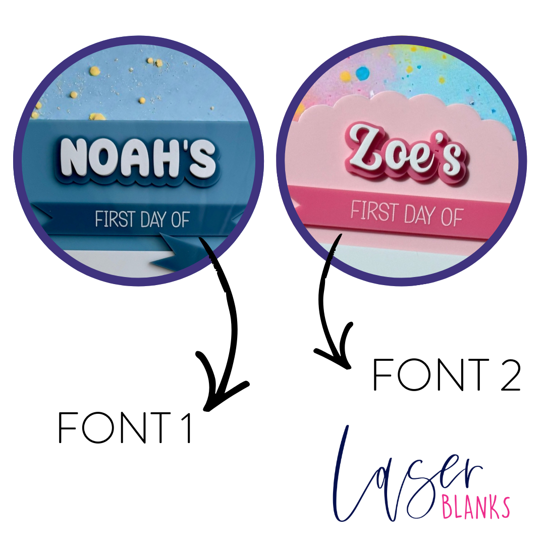 Back to School Board | First Day / Last Day Personalised