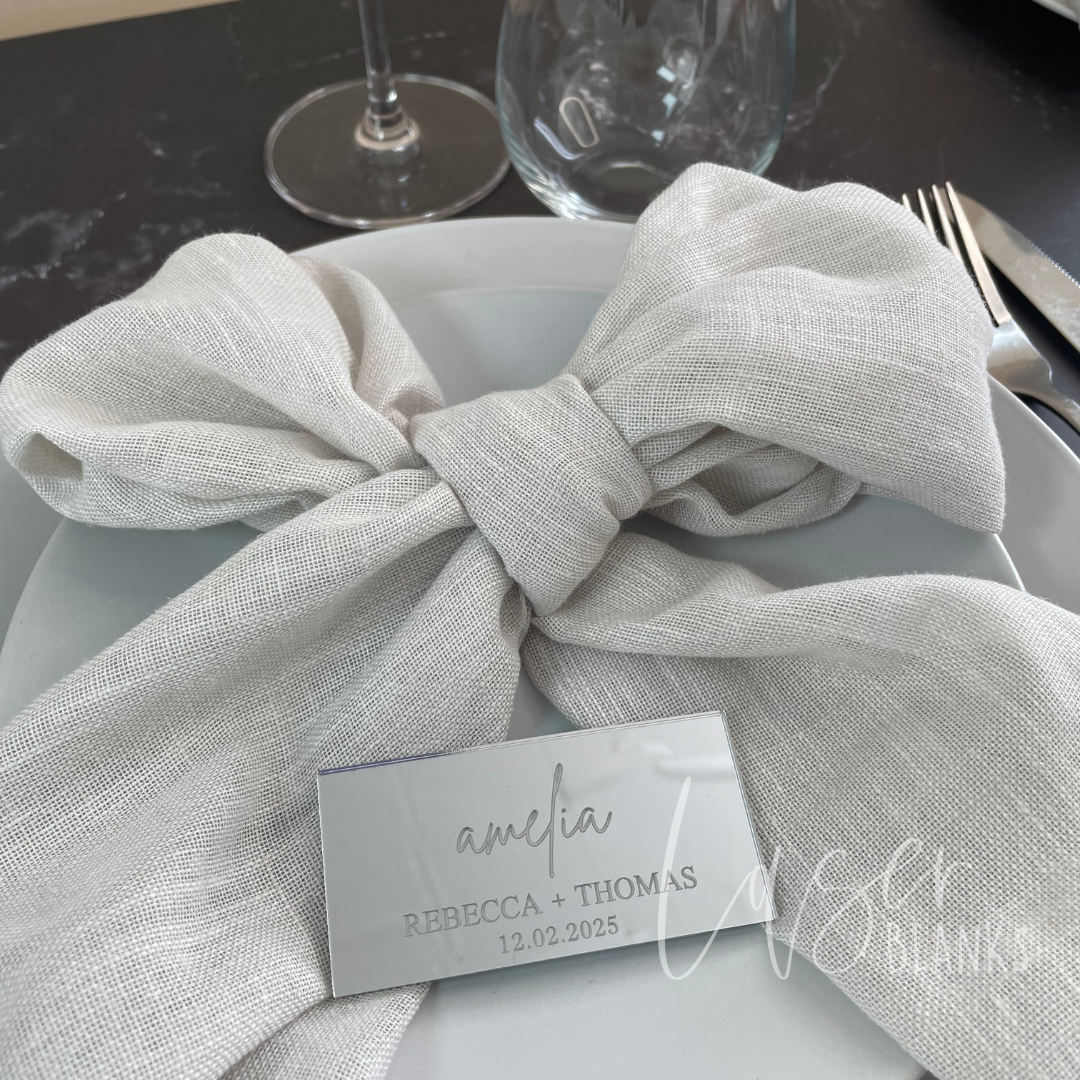 Engraved Rectangle Place Cards
