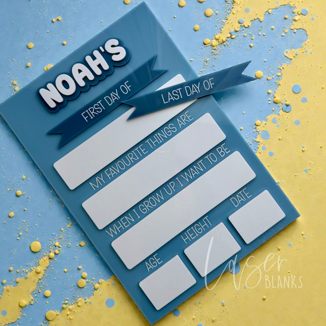 Back to School Board | First Day / Last Day Personalised