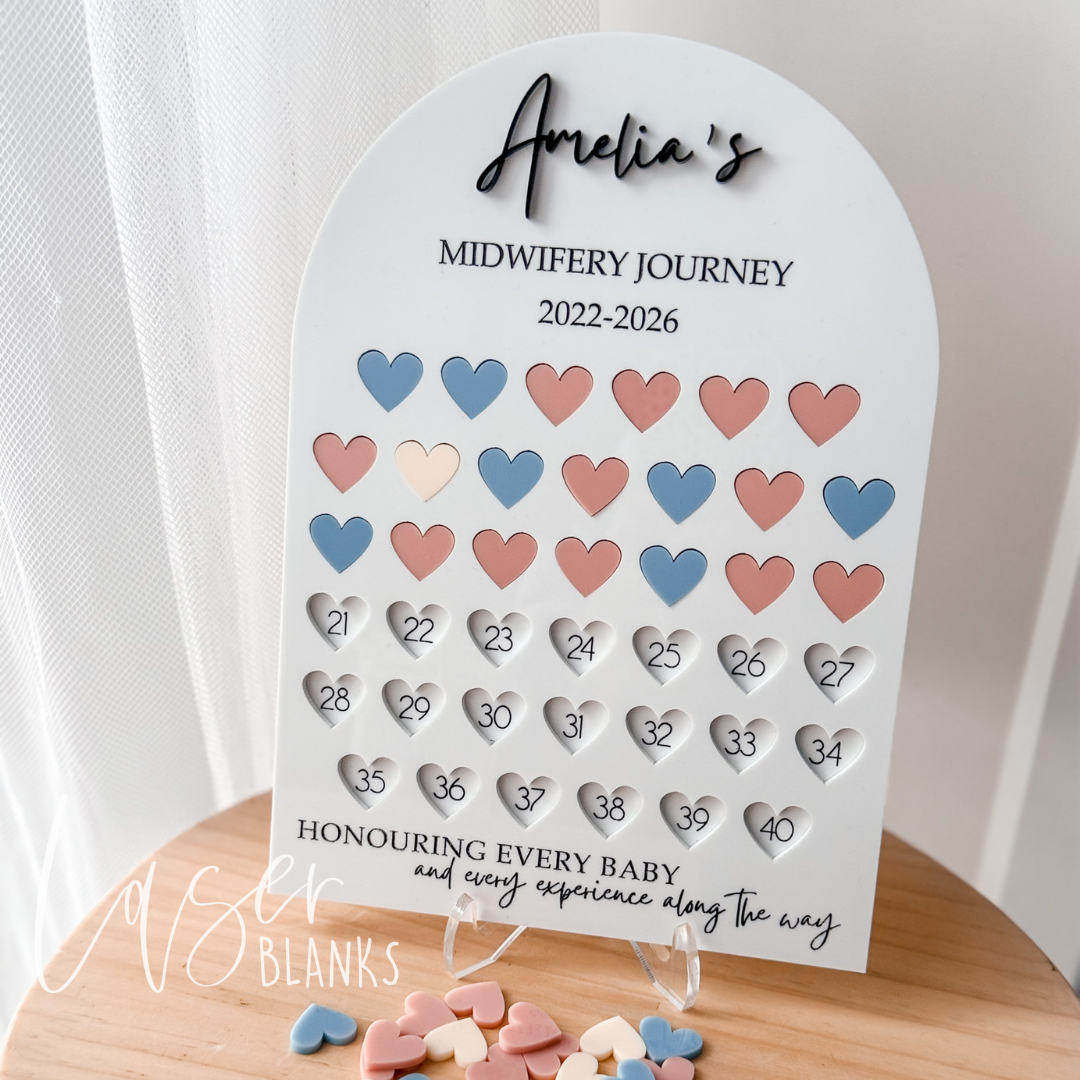 custom midwife gift plaque with name