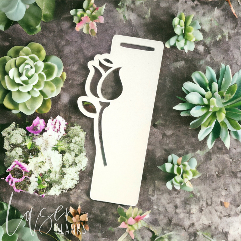 Rose Bookmark 3mm | Acrylic Bookmark